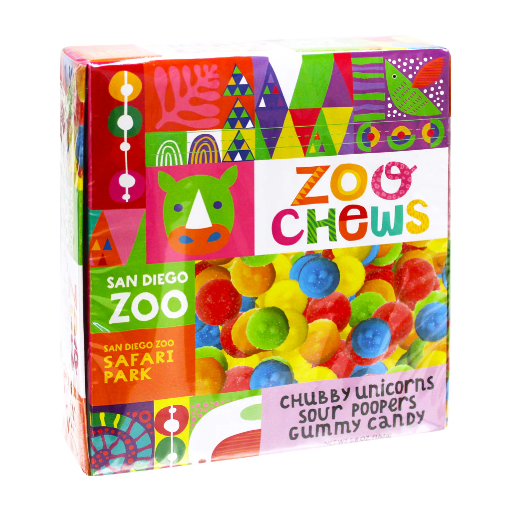 Zoo Chews - Chubby Unicorns Sour Poopers Gummy Candy